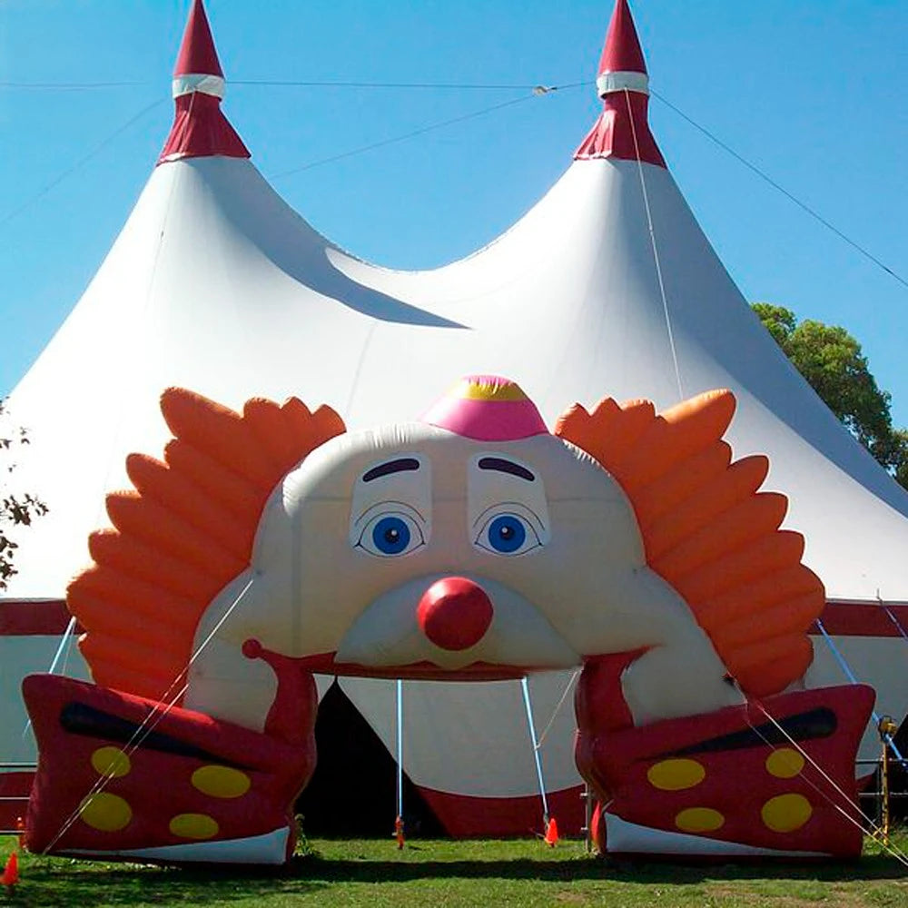 Party Event Ideas Halloween Decoration Giant Inflatable Clown Tunnel,Circus Clown Arch Entrance Gantry Celebration Carnival
