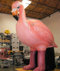 blower and logo for event 5m H Inflatable flamingo replica,Advertising animal Model with free air