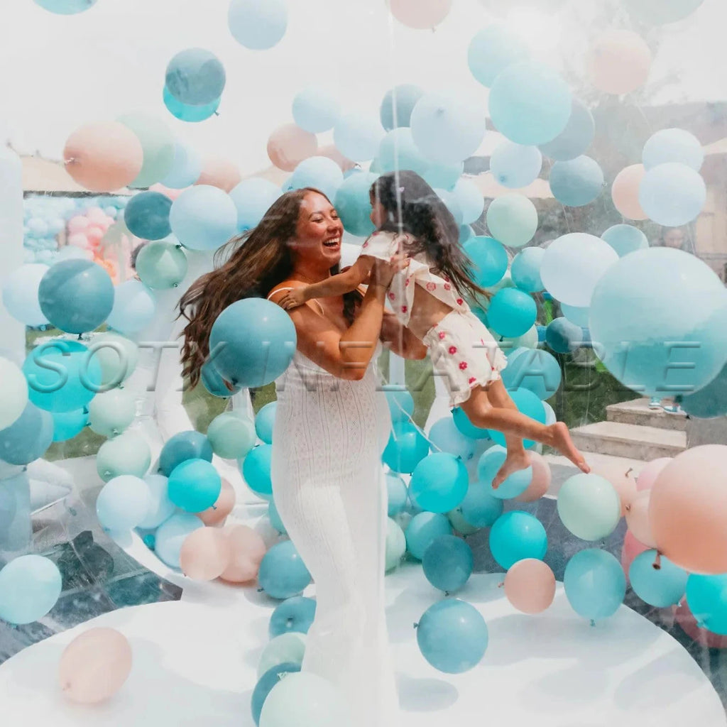 For Birthday Party 2024 Hot Sale Clear Dome Inflatable Bubble Tent With Balloon Outdoor Air Glamping Transparent Bubble House