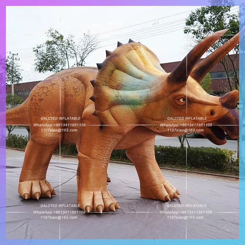 Inflatable Triceratops Inflatable Dinosaur 6m Huge Event Advertising Giant