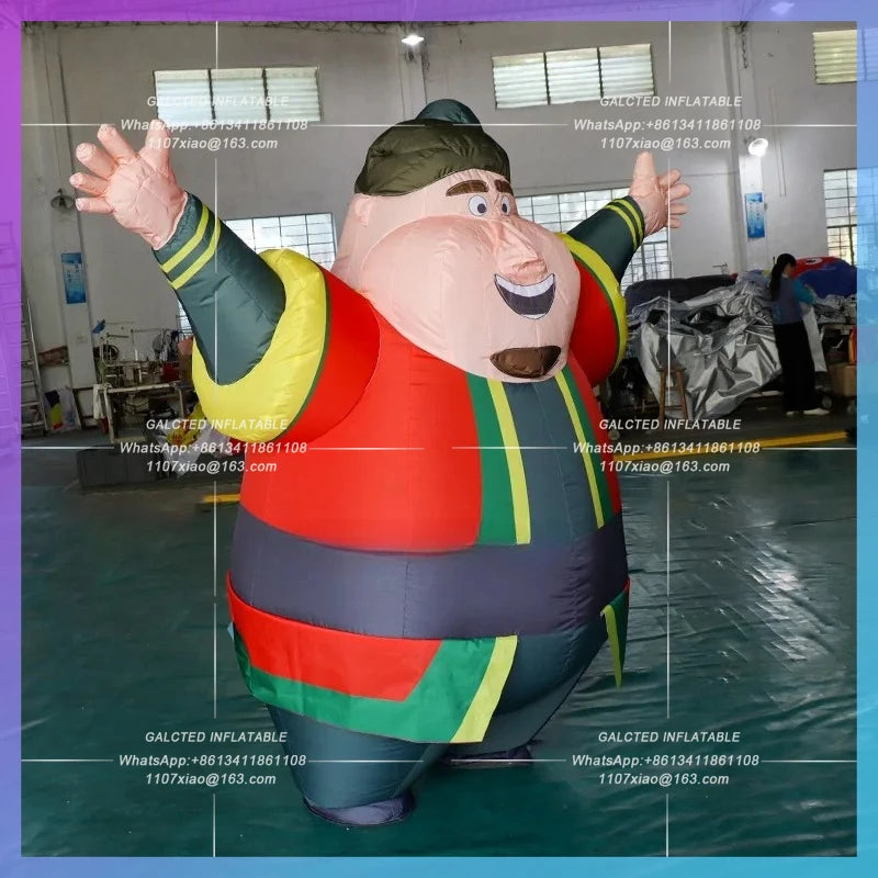 Inflatable Funny Cartoon Character Lovely 2.2 Meters  Mascot Walking Costume Balloon Toys For Ramadan Event Decoration -BG-C0705