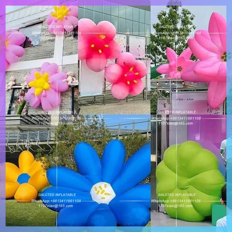 inflatable decoration cherry bloom,Spring outdoor peach flower, lotus air blow flower