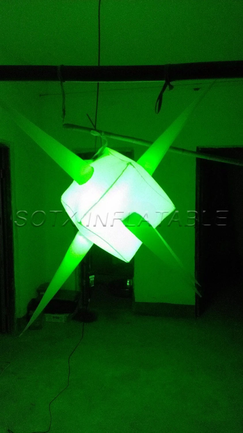 decorations for night 2 pcs nice hanging decoration lighting inflatable stars