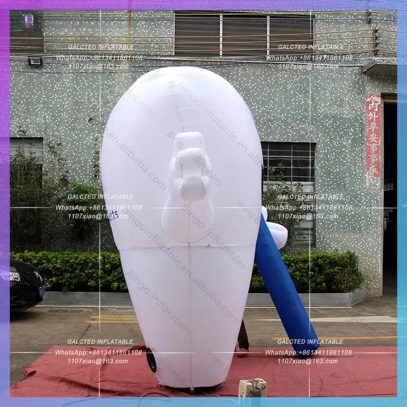 Inflatable Teeth For Dental Custom 3 Meter High  Hospital Advertising And Event Decoration