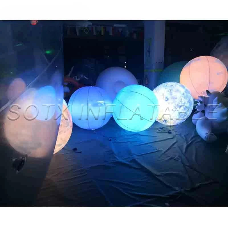 Institution Planetarium 11pcs Inflatable Planets Solar System Inflatable Planet Balloons with Air Pump for Educational