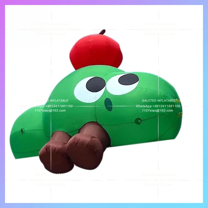 sitter dummy ins style Inflatable apple tree air model  exterior facade rooftop lighting drainage ip custom ad decoration