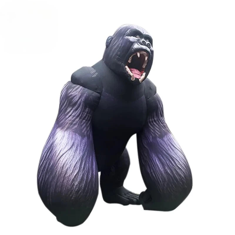 zoo camping theme park Halloween Inflatable simulation gorilla model atmosphere decorated children interaction