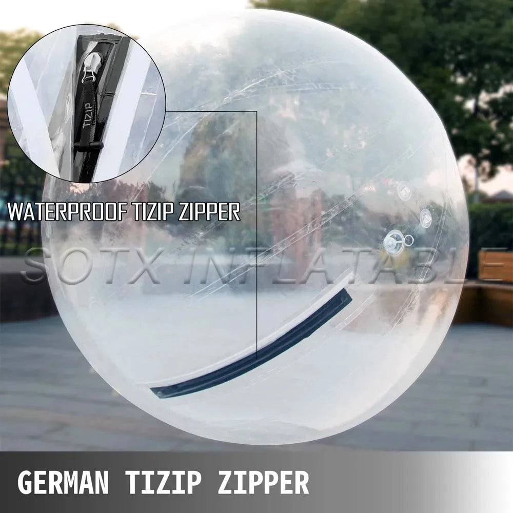 Water Park Games Free Shipping 2m Inflatable Water Walking Roll Ball Bubble Running Zorb Ball With Air Pump For Human Hamster