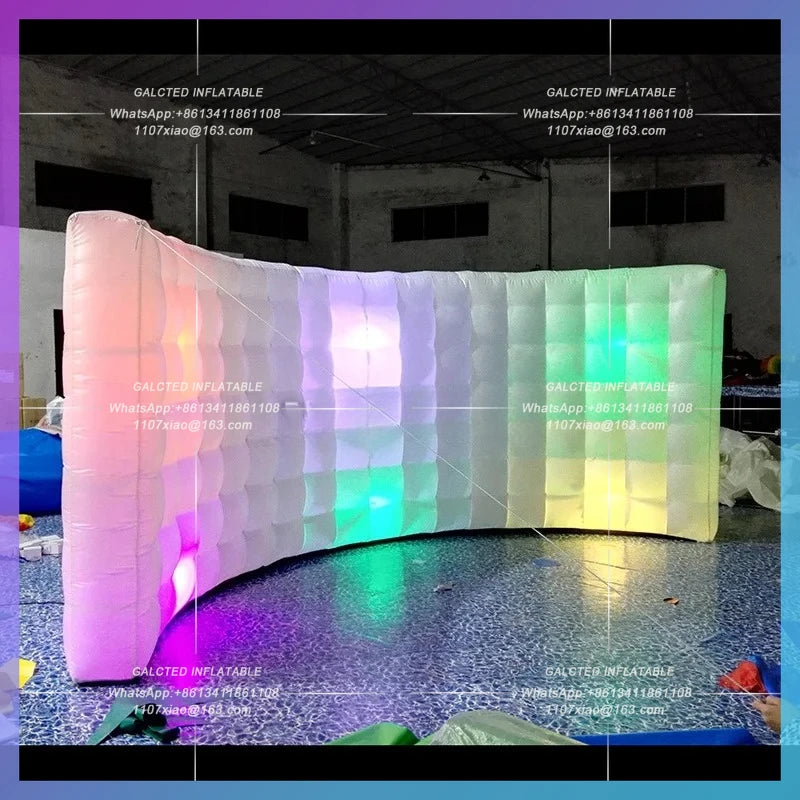 Inflatable Tent for Outdoor Decoration Free Shipping LED Lighting Inflatable Wallwith Free Blower Toys