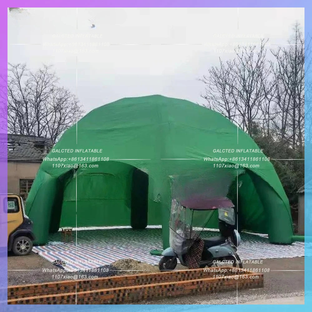 Inflatable Spider Tent with full cover High quality Custom 10m Outdoor Giant ,Inflatable Gazebo,car garage tent for Advertising