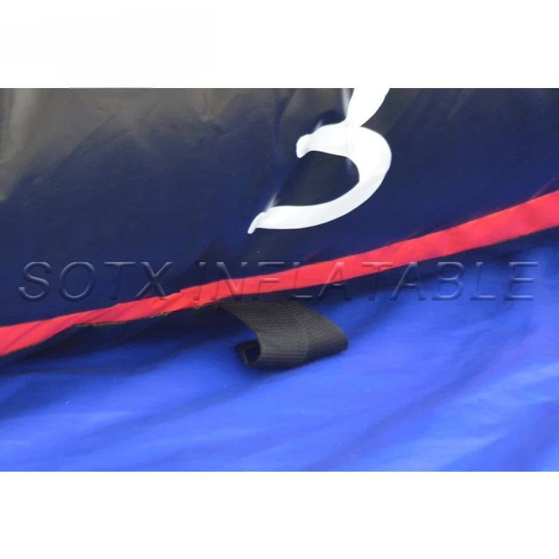 Sport Game Party 5mH PVC Inflatable Soccer Darts Board Giant Inflatable Football Darts Dartboard Games with Footballs for