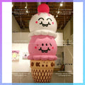 Ice Cream Cartoon Balloon Scoopy Giant Inflatable Ice Cream Cone Lovely  for Outdoor Advertising Decoration