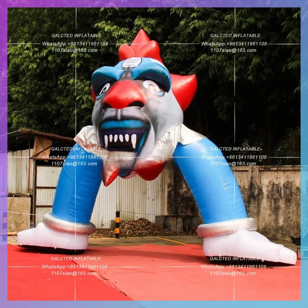 Customized Giant Inflatable Clown Gate Halloween Inflatable Clown Arch with Legs,Entrance/Archway for Activity Decoration