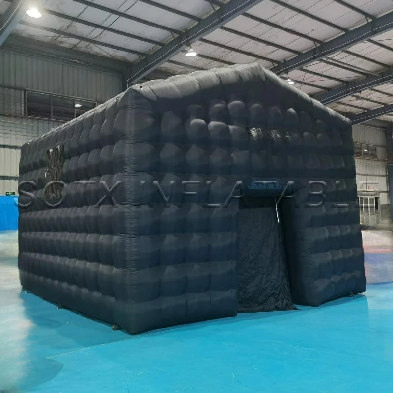 Outdoor Shows Birthday Nightclub Tent Disco Light Portable Black Cube Party Tent Square Gazebo Event Room Company for
