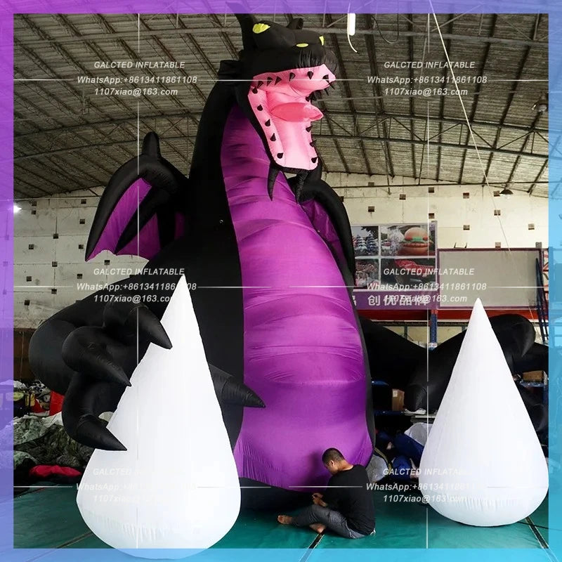 Inflatable Flying Dragon Customized 6 Meters High Giant For Event Decoration - BG-C0554
