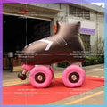 Inflatable Shoes Model Skating Shoes Replica Hot Sale Giant Inflatable Roller Skates With Blower Airblown For Advertising