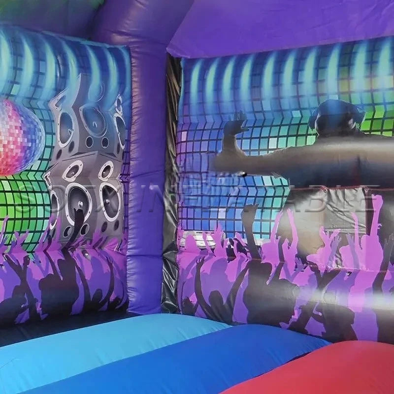 Wedding Shows Party 15ft Inflatable Disco Bounce House Inflatable Disco Dome Bouncy Jumper with Air Blower for Outdoor