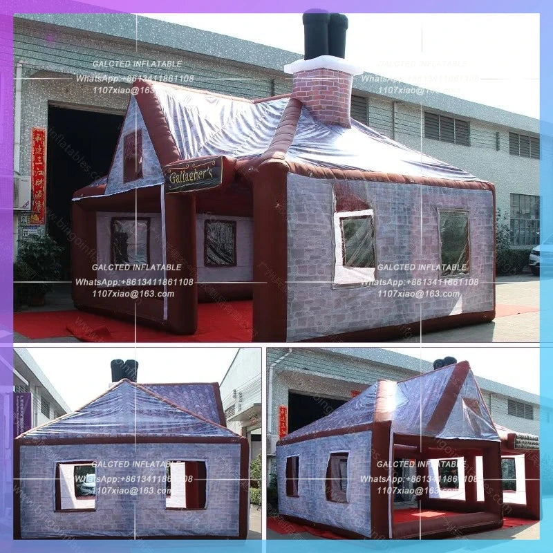 Pub House For Outdoor Giant Inflatable Inflated Tavern Inflatable Summer Blow-up Bar Tent With Free Blower - BG-A1246