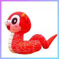 Chinatown new year's event,Giant inflatable snake red cartoon snakes for festive parade prop