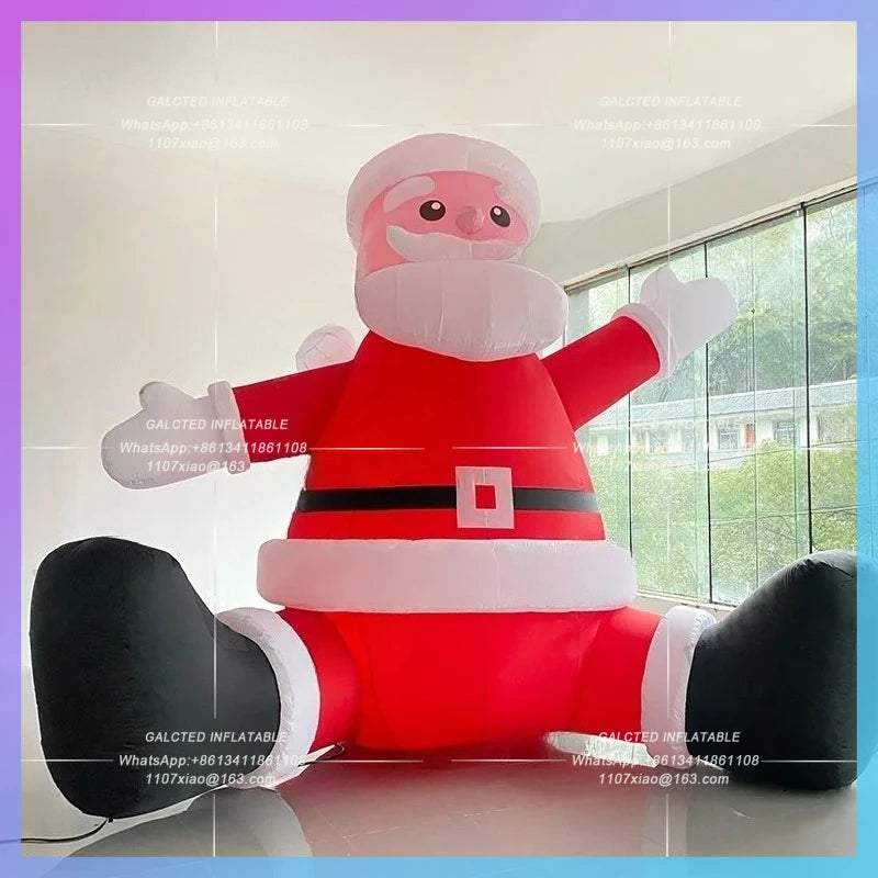 christmas older festive celebration Huge inflatable santa claus decoration