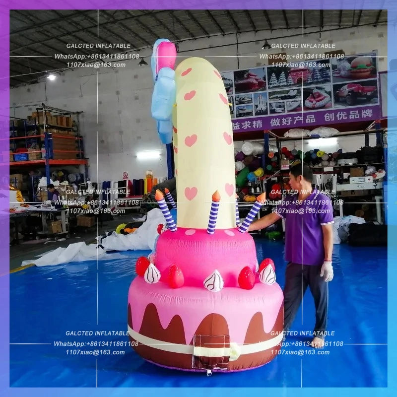 Inflatable Archway 4.5x3 meters Blow-up Party Birthday  Balloon Arch Stand Inflatable For Children-Toys