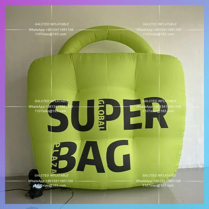 can change color custom logo city Inflatable eye-catching handbag air model landmark clocked in to take photos