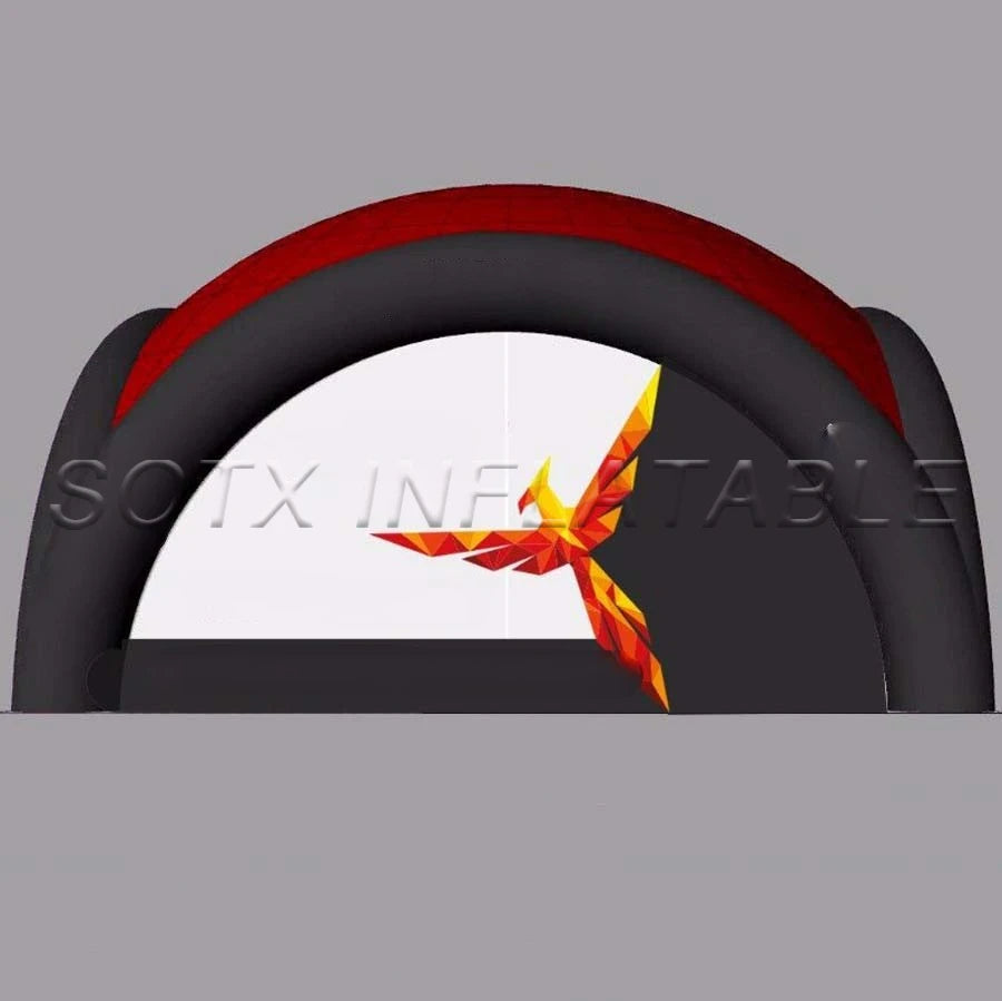 door curtains for sale Customized 7x7m printing Advertising inflatable dome,inflatable marquee with 4 beams and removable