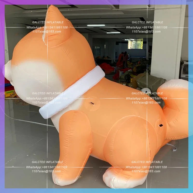 Akita dog zoo market camping Inflatable cartoon firewood dog pet air model animal dog activities decorative props