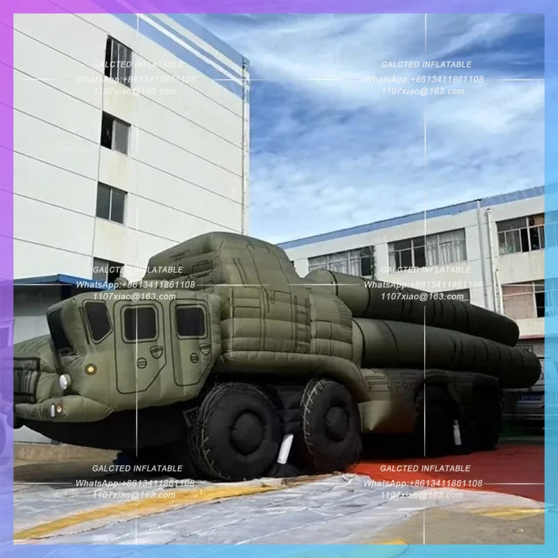 truck transport vehicle for movie Inflatable missile shooting decoration