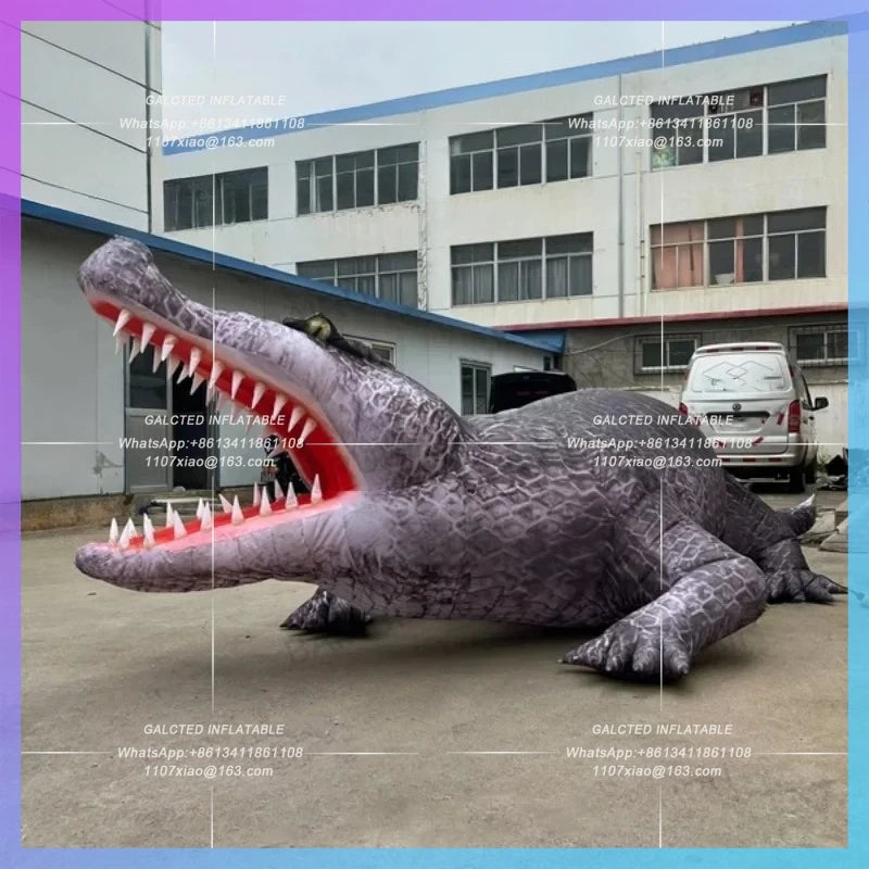 inflatables cartoon crocodile realistic Customized inflatable reptiles animal for zoo advertising