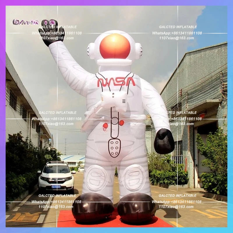 Inflatable Toys 3mH Inflatable Astronaut Spaceman With LED Lights For Advertising Campaigns  BG-C0821-1