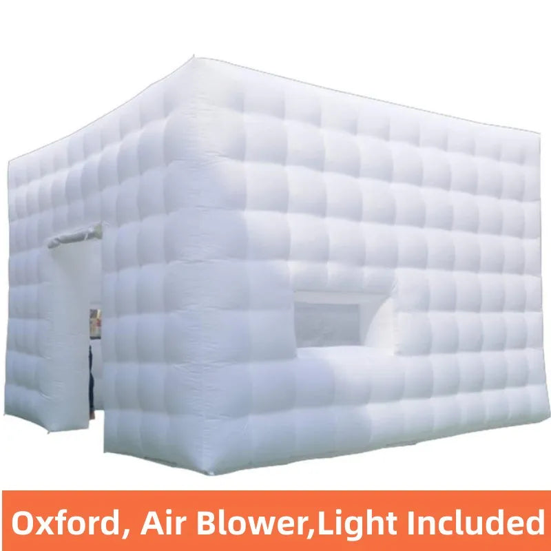Wedding Show Exhibition 5m Inflatable Air Tent Photo Booth Backdrop Square Inflatable Air Cube Tent for Events Club Party