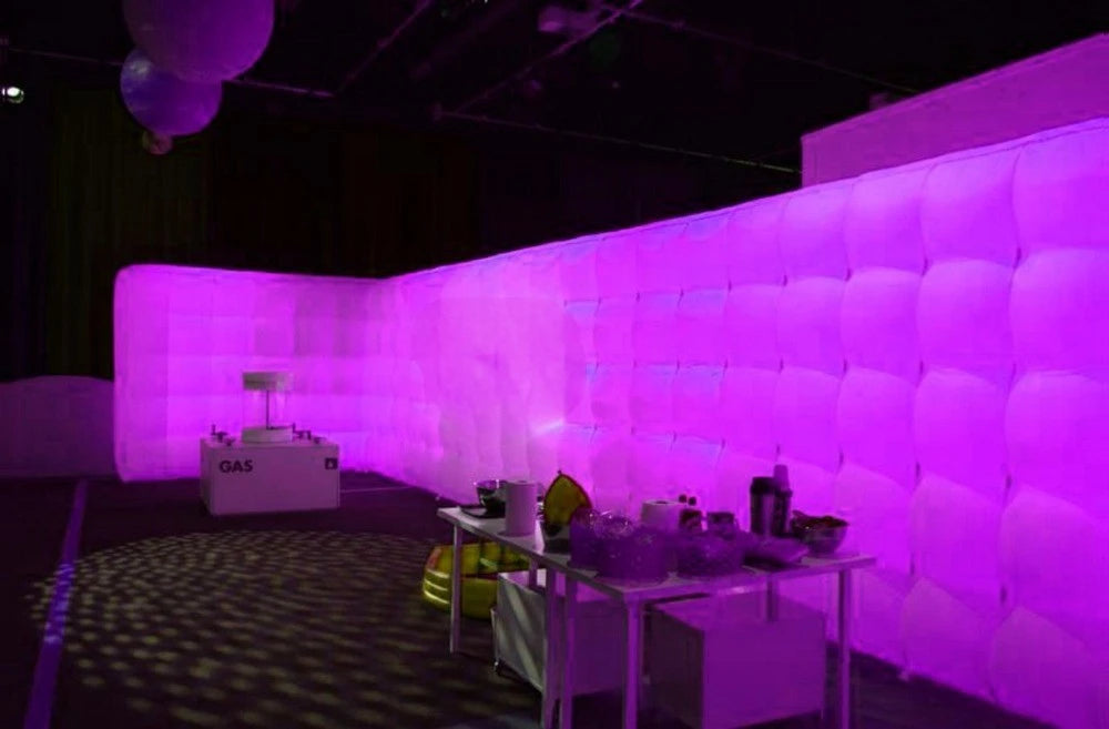 Fair Decorations New Style Excellent Square LED Inflatable Exhibition partition Wall For