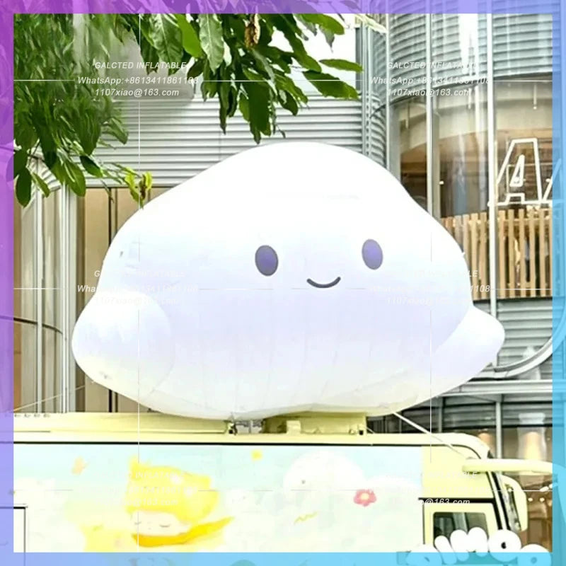 IP custom logo show camping market bar Inflatable Cartoon Cloud Model stage lighting props