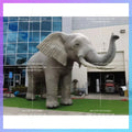 Inflatable Elephant Model Blow Up Cartoon Realistic Grey Giant Animal Figure Mascot for Outdoor Circus Events Advertising