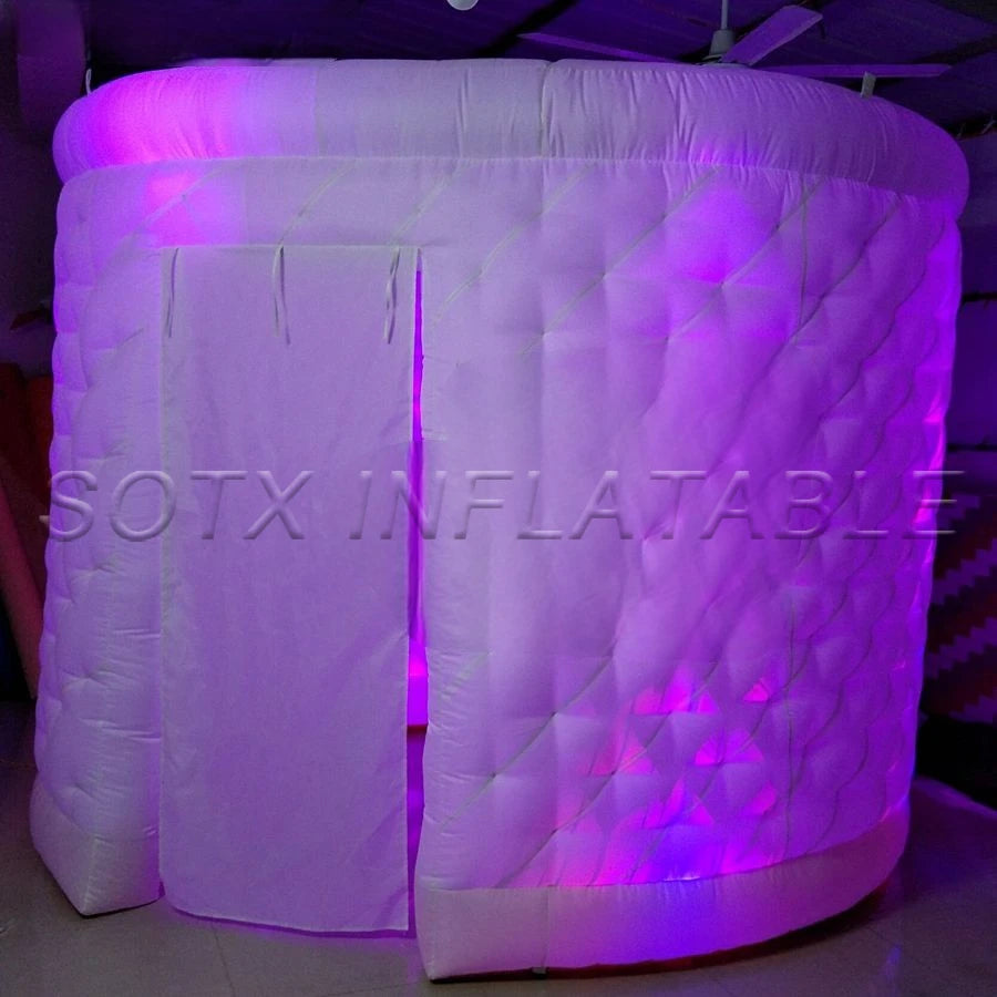 Wedding and Exhibition Nice Design 3m Led Inflatable Photo Booth Props foto Pod Kiosk Photo Station for