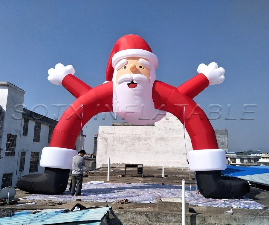 arch for home decor inflatable Christmas event decoration inflatable Santa Claus