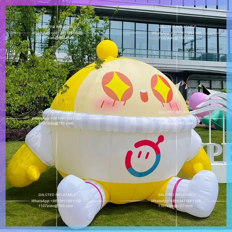 outdoor model lighting children's day Inflatable egg cub party large shopping mall parent-child interaction