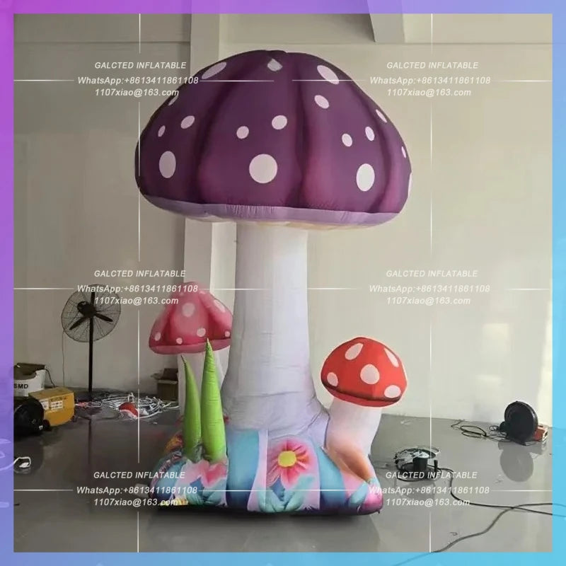 IP fairy wind stage set emporium Inflatable cartoon magic mushroom combination model lighting props