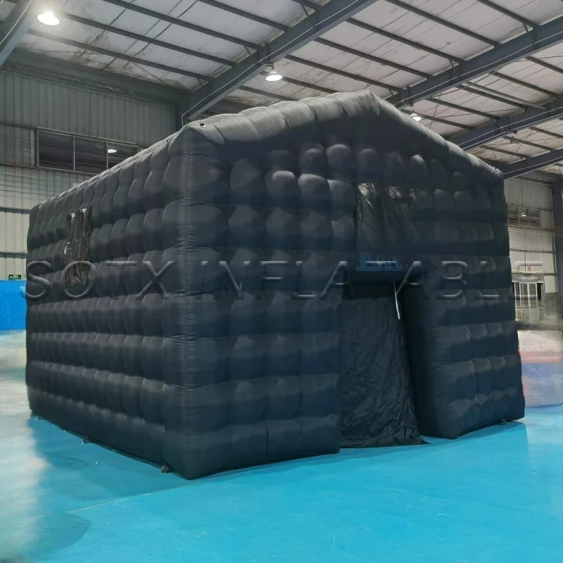 Company for Outdoor Black Inflatable Cube Wedding Tent Portable Nightclub Tent Party Pavilion Square Gazebo Event Room