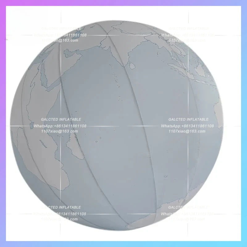 DIY Interactive teaching props school Inflatable map the Earth model can be doodled science museum lighting custom display