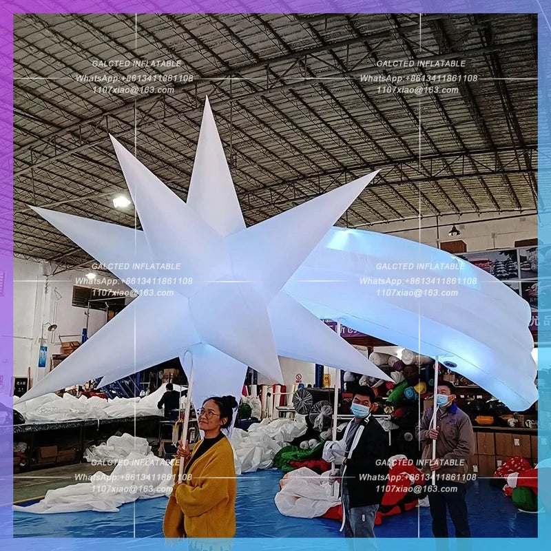 Inflatable Star Balloon With Changing Lights Customized Inflatable Meteor Walking For Event Parade Decoration-Toys