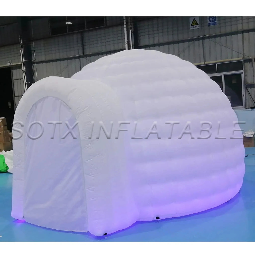 Business Shows Decoration 4m Dia. Inflatable Dome Tent Inflatable Igloo Dome with Air Blower for Events Party Wedding