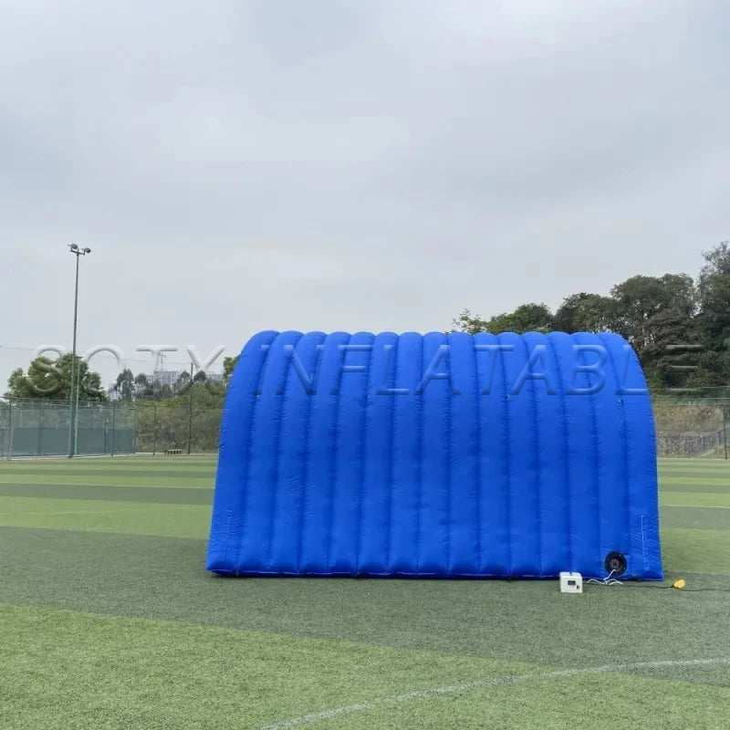 Exhibition Promotion Decor Blue Inflatable Tunnel Entrance Arch Inflatable Channel Tent for Sports Party Event Wedding