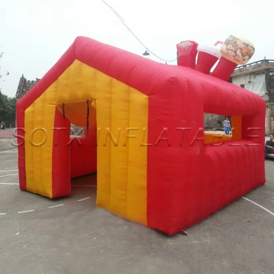 Games Made In China Free Shipping Inflatable Candy Booth,Treat Shop,Ice Cream Stall Inflatable Concession Booth For Outdoor