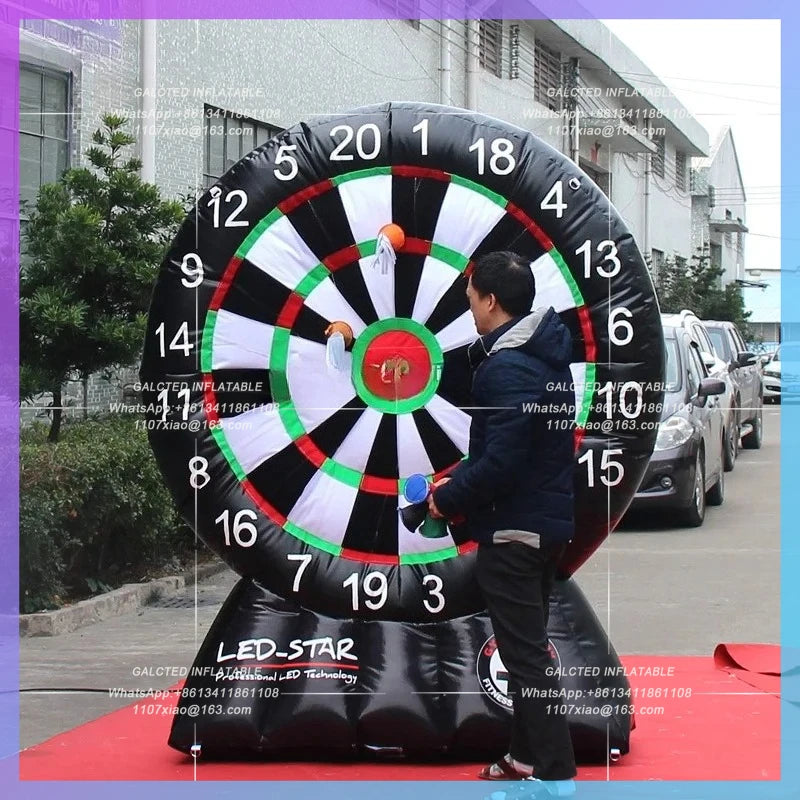 Inflatable Dart Board 2.2m High Free Delivery Outside Giant  Quality PVC Dart Game for Toys Party Game