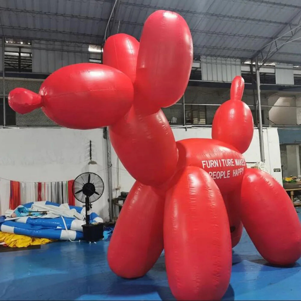 free print logo Wonderful Giant PVC Inflatable Purple Balloon Dog Model 2021 New design Lovely Inflatable dog with blower