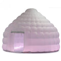 Fair Event Advertising Exquisite 4mdiax3.16mh White Inflatable Dome Igloo Tent With Led Light Luxury Air House For
