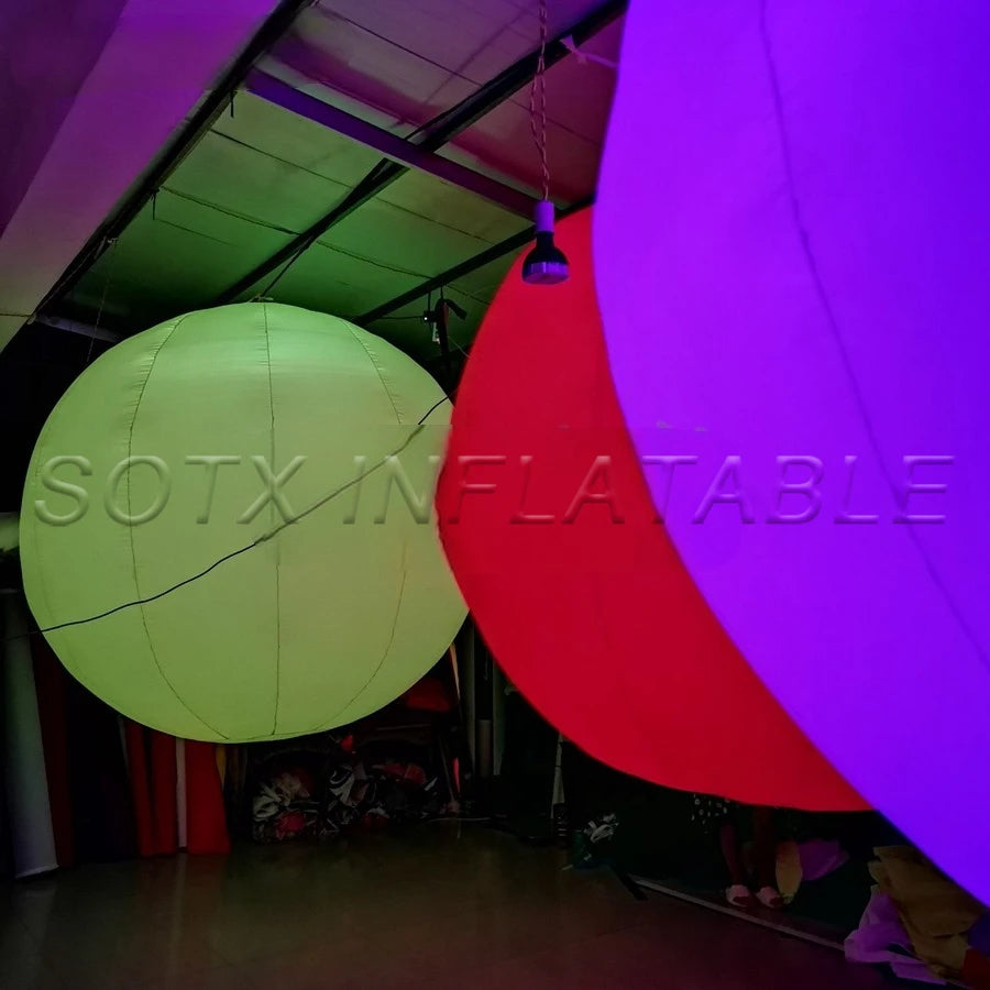 For Decorations Ceiling Hanging Decoration LED lighting Inflatable Round Ball /Inflatable Pellet