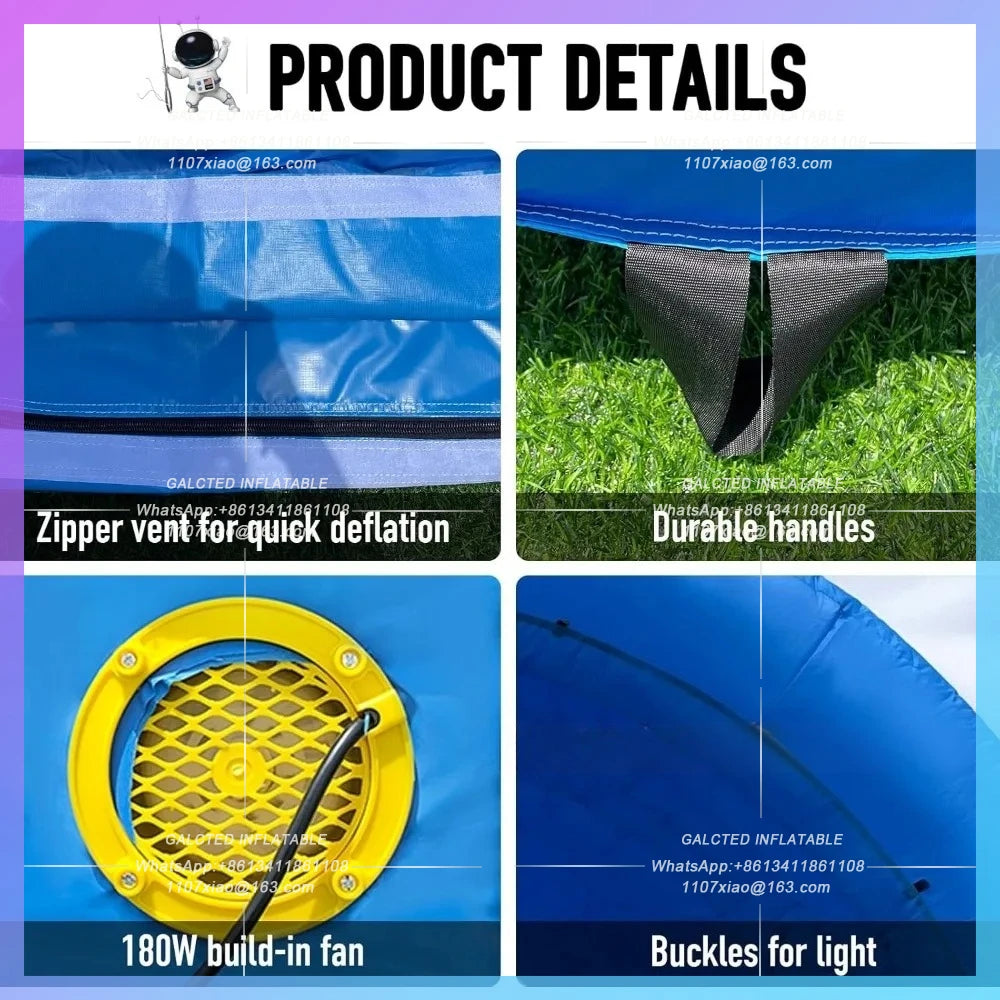 Inflatable Sports Tunnel Entrance Blow up inflatable tunnel tent Versatile Football with Blower for Business Advertising Parties